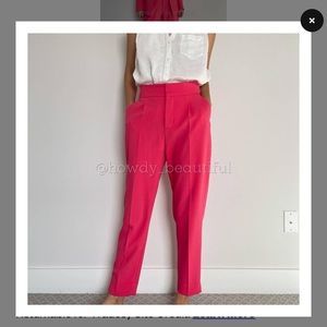 Zara 💕 Hot Pink High-wasted Business Pants
